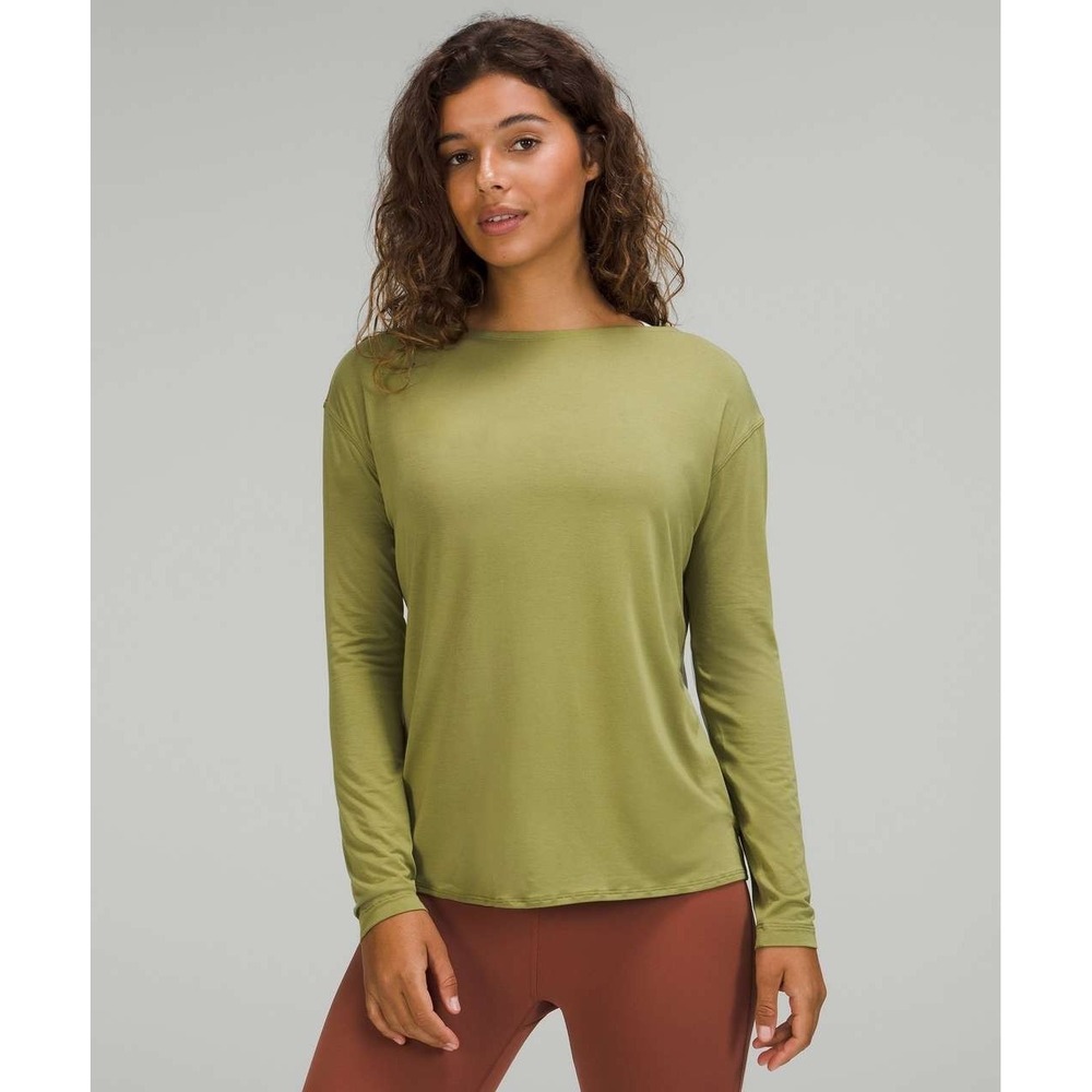 Lululemon Modal-Blend‎ Open-Back Longsleeve Shirt